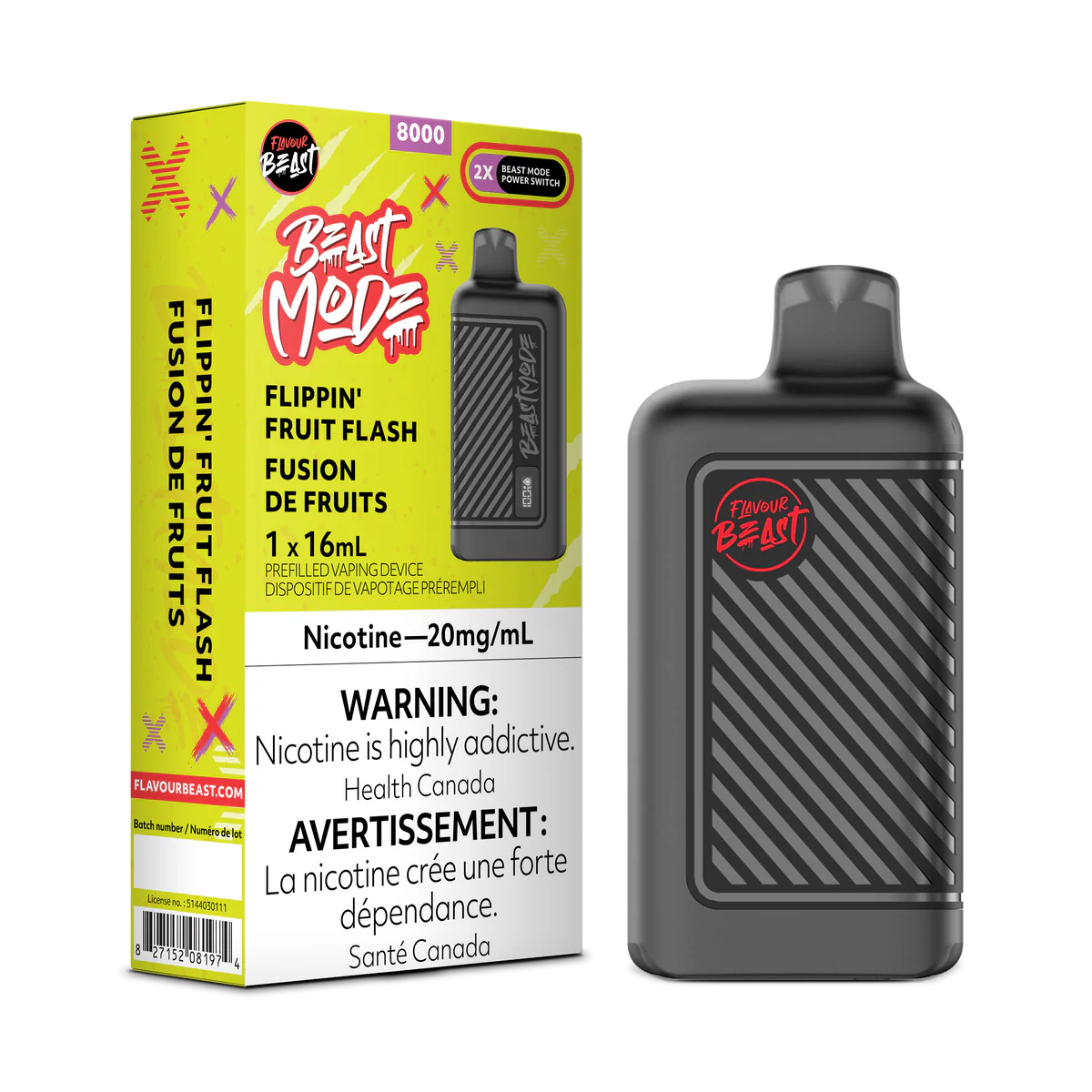 Beast Mode Max 2  Frizzy Peach (Iced) Disposable Vape