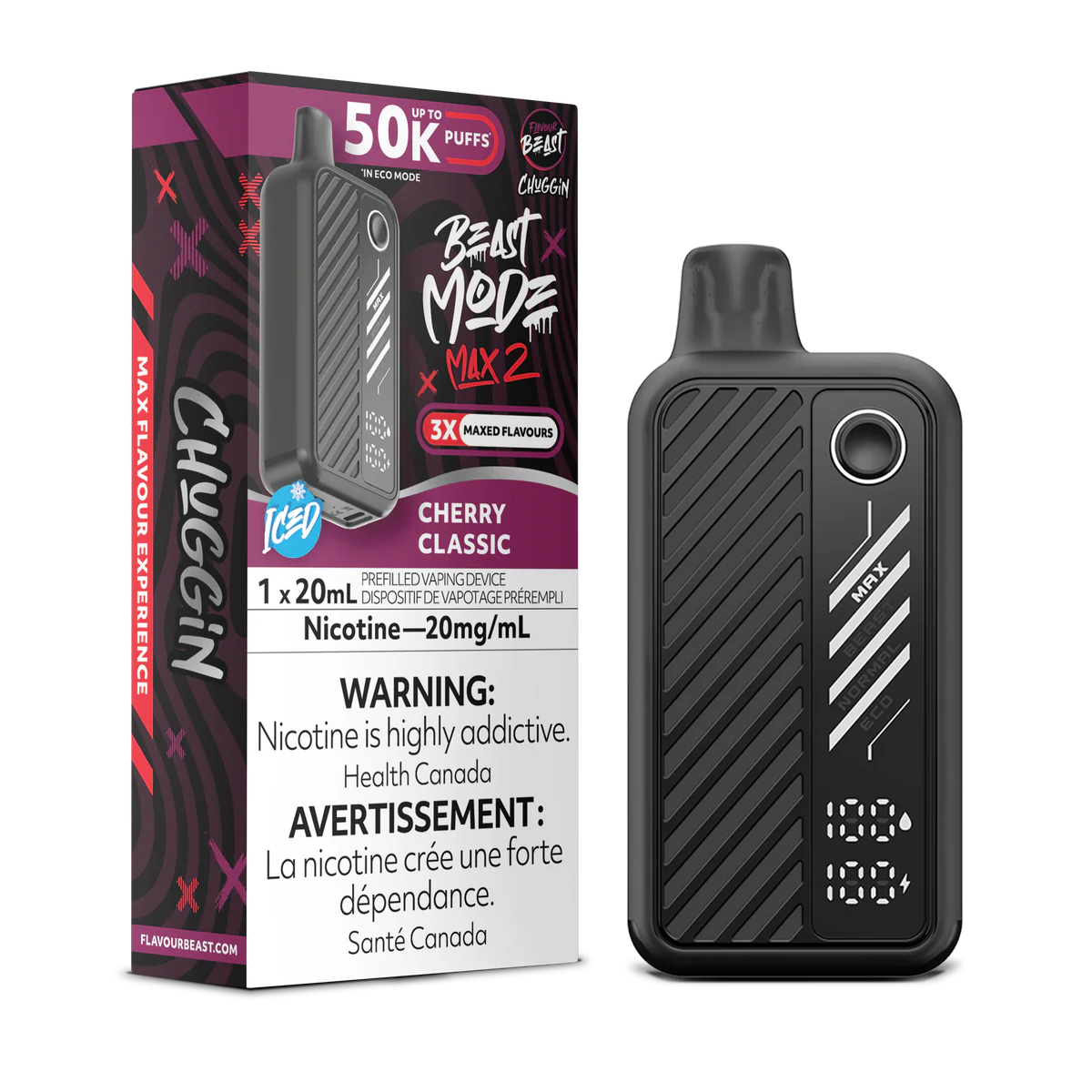 Beast Mode Max 2  Cherry Classic (Iced) Disposable Vape
