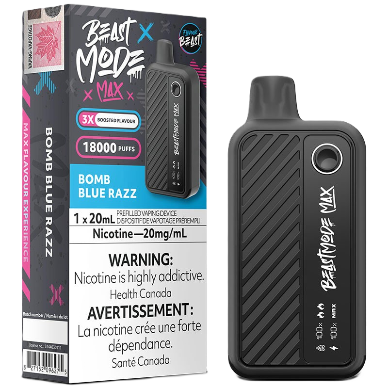 Beast Mode Max 2  Bomb Blue Razz Disposable Vape