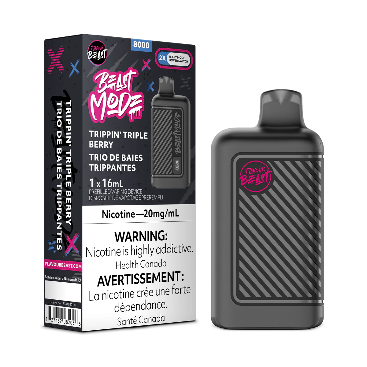 Beast Mode  Trippin' Triple Berry Disposable Vape
