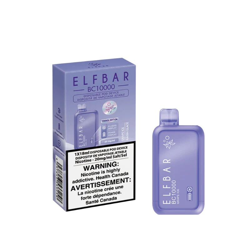 Elf Bar (BC 10K) Grape Ice Disposable Vape