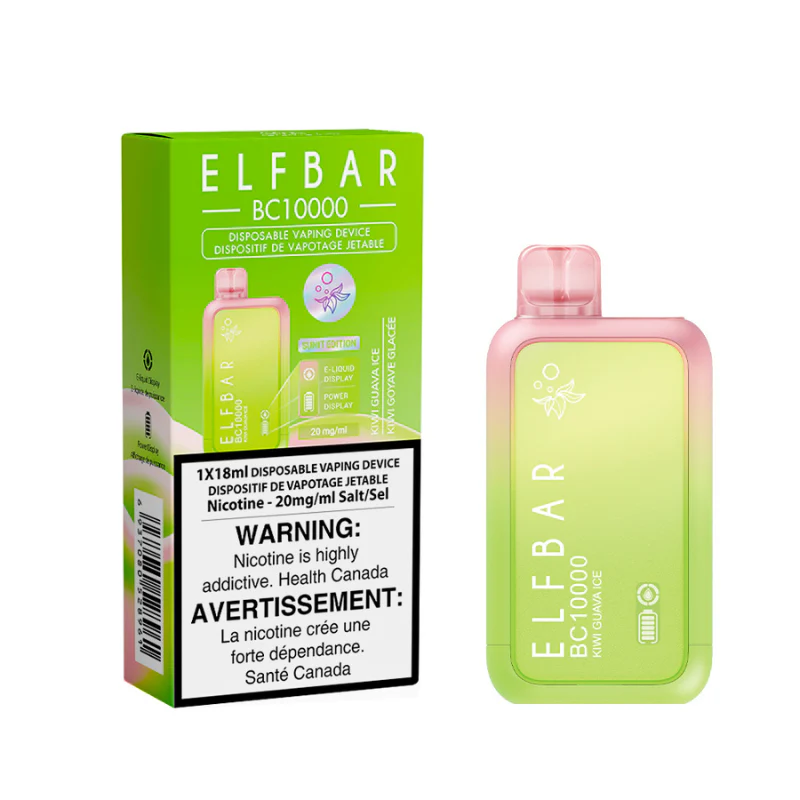  Elf Bar (BC 10K) Kiwi Guava Ice Disposable Vape