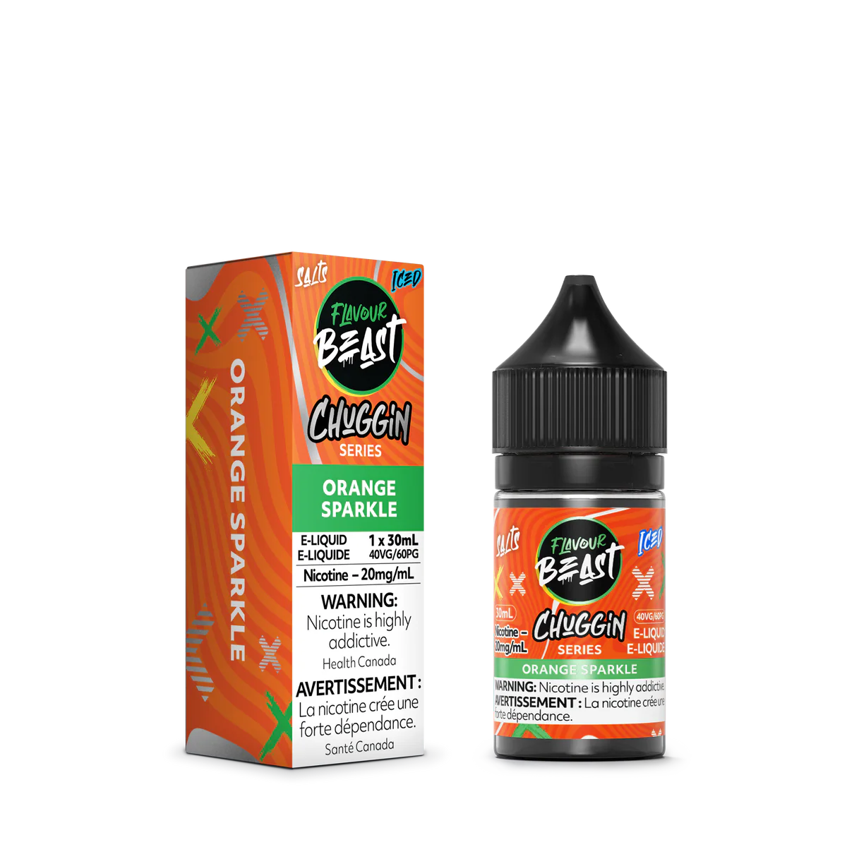 Chuggin E-Liquid  Chuggin Orange Sparkle (Iced) (Prev. Chuggin Orange Fizz)