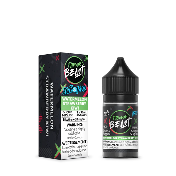 Flavour Beast E-liquid  Watermelon Strawberry Kiwi (Iced) 