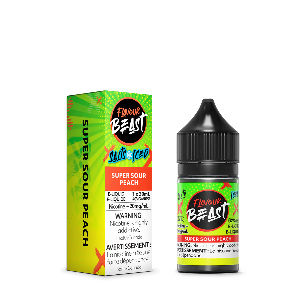 Flavour Beast E-Liquid  Super Sour Peach (Iced)
