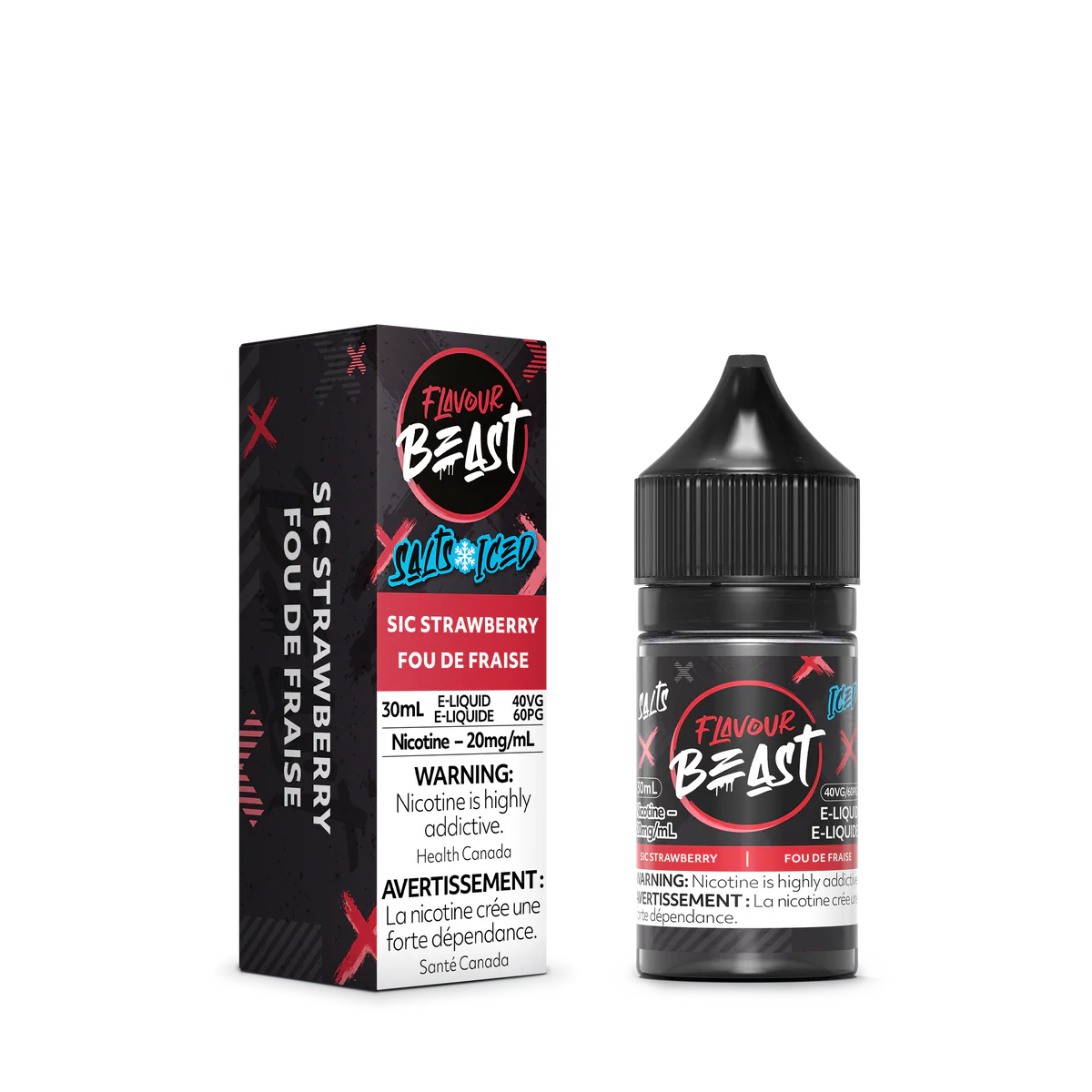 Flavour Beast E-liquid  Sic Strawberry (Iced)