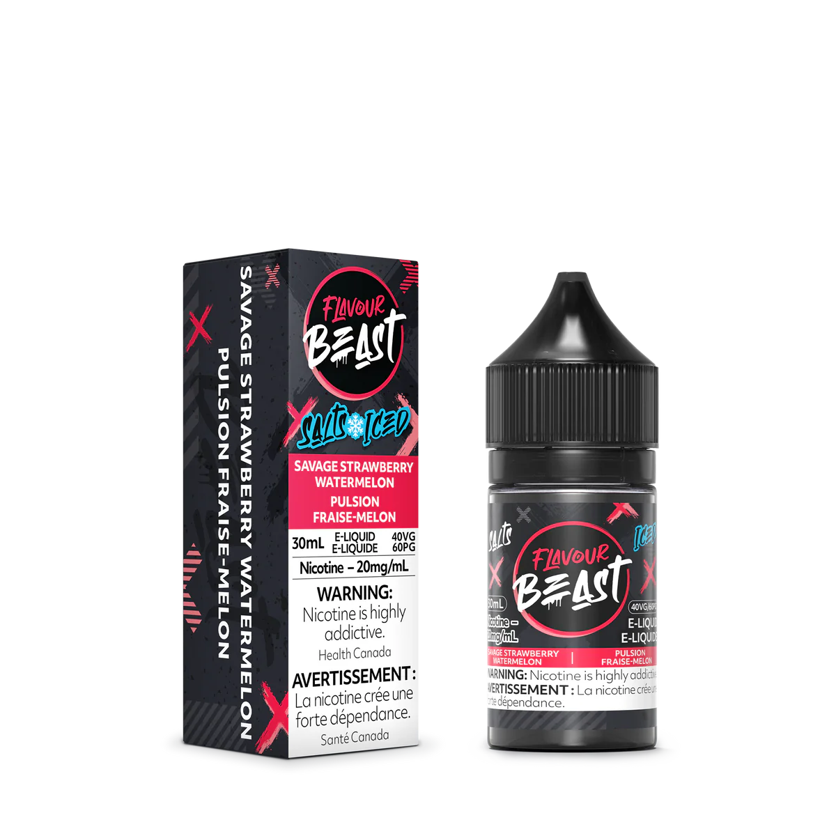 Flavour Beast E-Liquid  Savage Strawberry Watermelon (Iced)