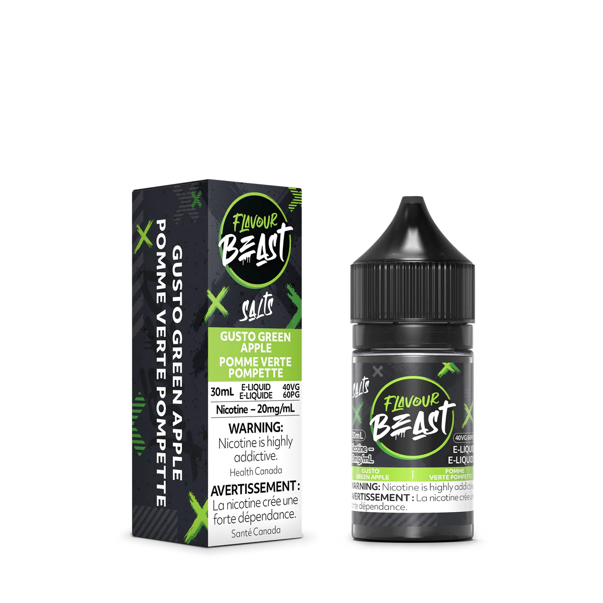 Flavour Beast E-Liquid  Gusto Green Apple