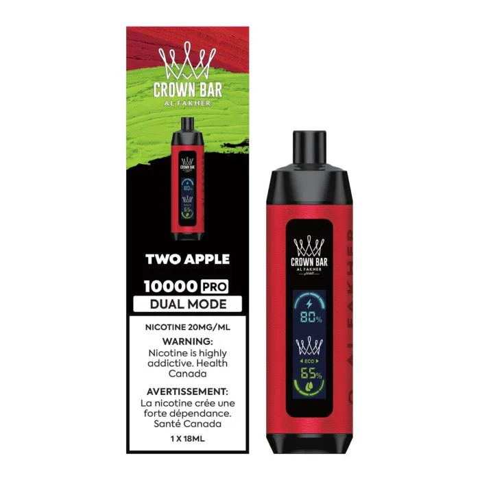 AL FAKHER Crown Bar 10K Disposable - Two Apple 