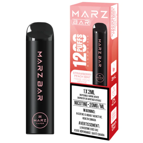 Marz Bar 1200 Puffs Disposable Vape - Strawberry Peach