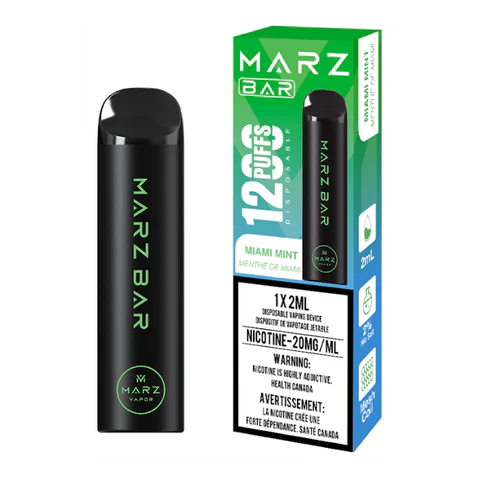 Marz Bar 1200 Puffs Disposable Vape - Miami Mint