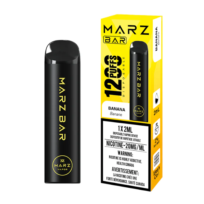 Marz Bar 1200 Puffs Disposable Vape - Banana