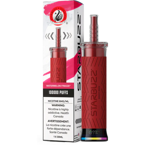 Watermelon freeze - Starbuzz 100k Disposable Shisha Vape