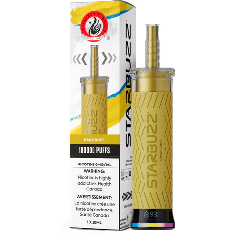Banana ice - Starbuzz 100k Disposable Shisha Vape