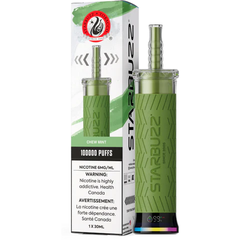 Chew mint - Starbuzz 100k Disposable Shisha Vape