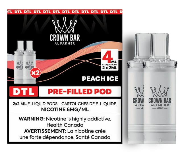AF600 DTL POD PACK (2pk) - PEACH ICE - 6MG