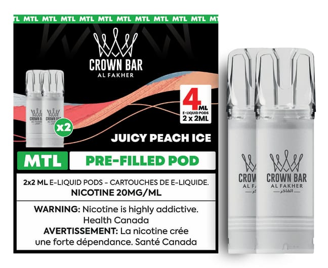 AF600 MTL POD PACK (2pk) - JUICY PEACH ICE - 20MG
